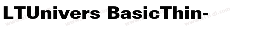 LTUnivers BasicThin字体转换